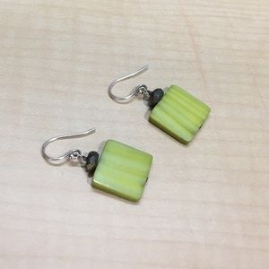 Silpada Green mother of pearl Earrings